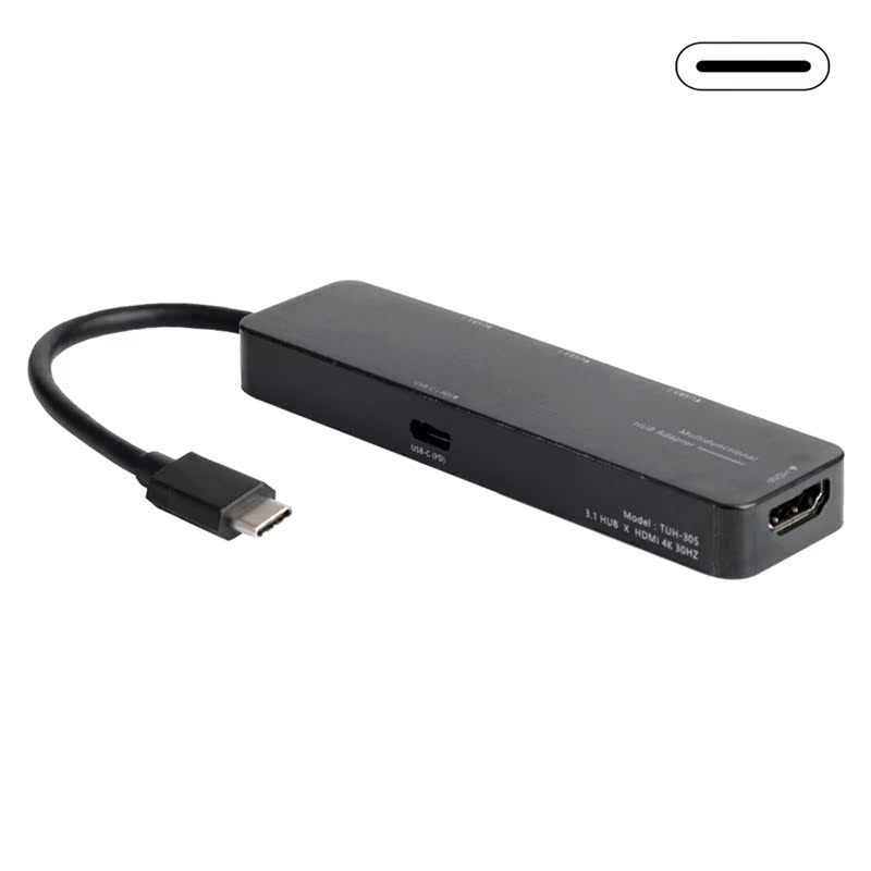 Laptop Tablet PC HUB HDMI PD Power 3 USB 3.1 Type-C Set USB3 - 图0