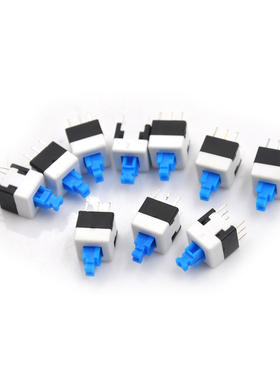 10PCS 8*8mm 6Pin Push Tactile Power Micro Switch Self lock