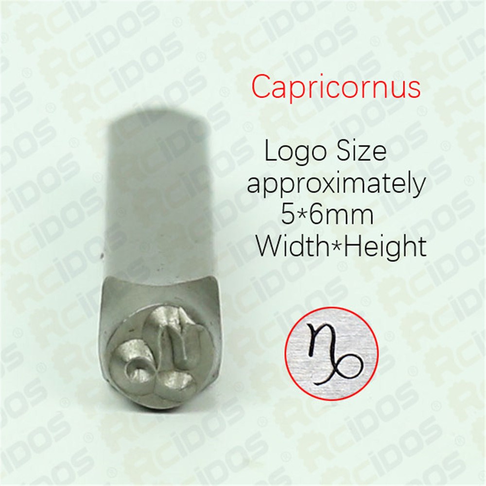 6MM Horoscope/Twelve constellations Zodiac Sign 12PCS Desi - 图1