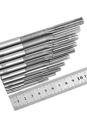 10Pcs 3-12mm HSS Straight Shank Chucking Reamer Milling Cutt