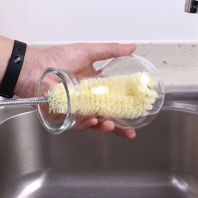 1PC Baby Bottle Cleaning Brush Set Long Handle Milk Bottle - 图0