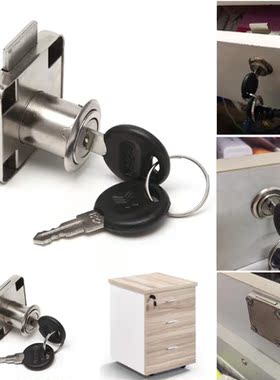 22mm Drawer Cam Lock with 2 Keys For Cabinet Office Wardrobe