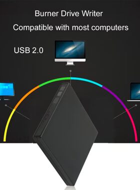 Slim USB 2.0 External CD+-RW DVD+-RW DVD-RAM Burner Drive Wr