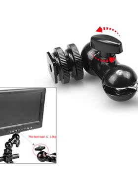 Multi-function Double Ball Head with Shoe Mount 1/4' Scr