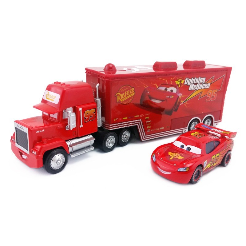 Pixar Cars Mack ncle Lightning McQueen King Francesco Chick - 图0