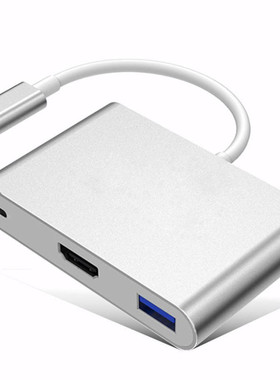 Type C USB 3.1 To USB-C 4K HDMI USB3.0 Adapter 3 In 1 Hub Fo