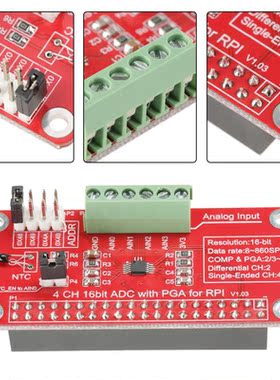 16-Bit ADS1115 ADC ADC Analog to Converter Module for Raspbe