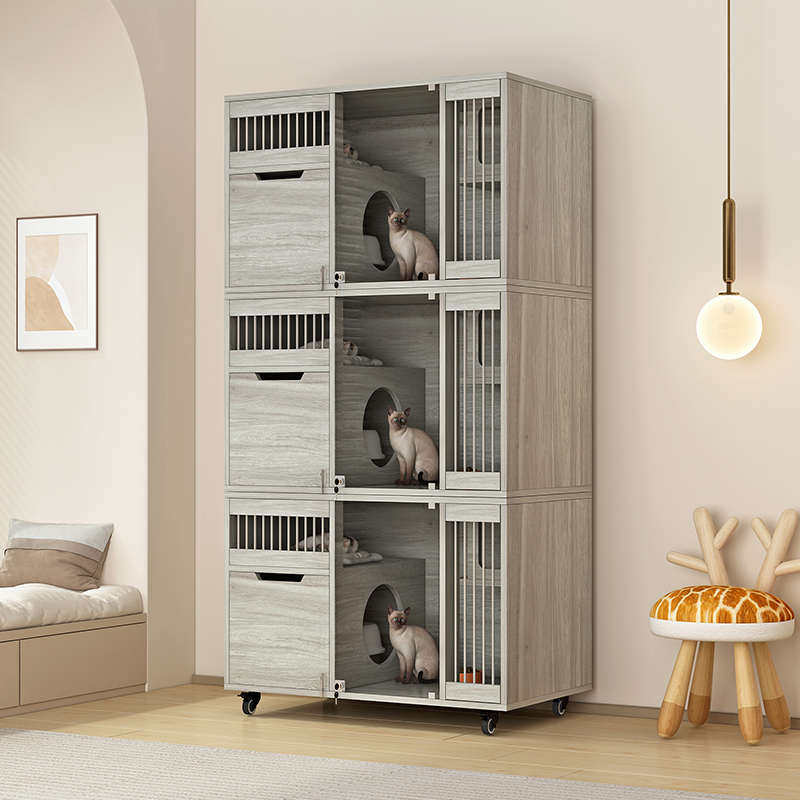 实木猫屋猫咪家用猫一体小型厕猫猫舍猫猫笼子猫猫笼窝室内别墅柜,淘宝优惠券,粉丝福利购,淘宝优惠卷