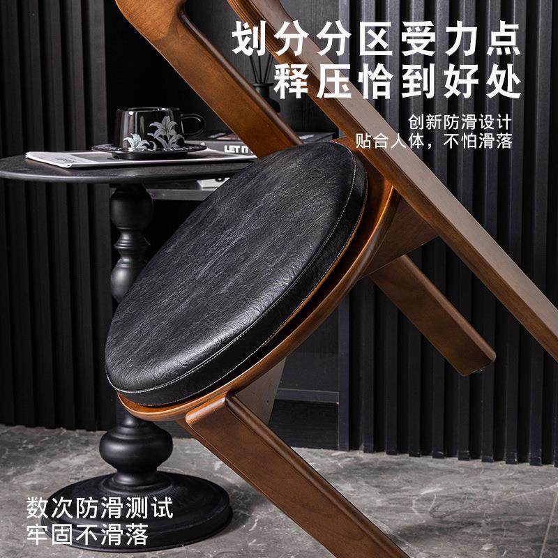 加厚4.5mm复古防水耐脏皮革记忆棉坐垫卡座吧台圆凳垫家用餐椅垫,淘宝优惠券,粉丝福利购,淘宝优惠卷