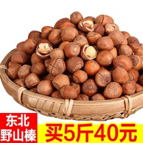 23 Years Wild Little Hazelnut 500g New Stock Original Taste Origin Mountain Hazelnut Northeast Thin Peel Fried Cooked Nut Snacks Wholesale