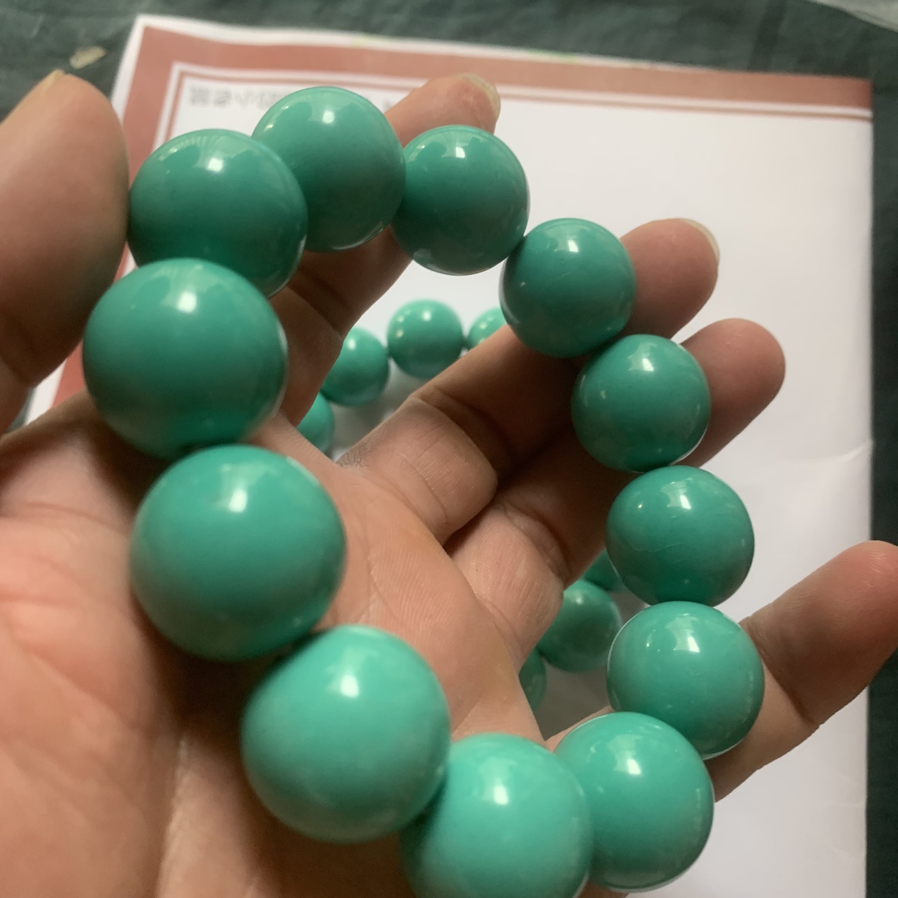 湖北绿松石手串原石原矿手链松石佛珠圆珠男士时尚饰品配饰手串,淘宝优惠券,粉丝福利购,淘宝优惠卷