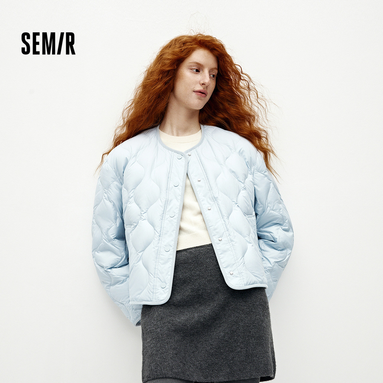 商场同款|森马羽绒服女冬防泼水轻薄90绒子圆领宽松2025新款内搭,淘宝优惠券,粉丝福利购,淘宝优惠卷