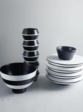 现代简约插干花花瓶摆件餐桌茶几家居软装饰品斗笠碗花器创意