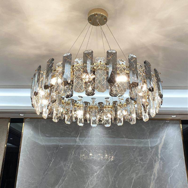 轻奢大气酒店大厅客房水晶吊灯后现代奢华时尚客厅餐厅LED吊灯,淘宝优惠券,粉丝福利购,淘宝优惠卷