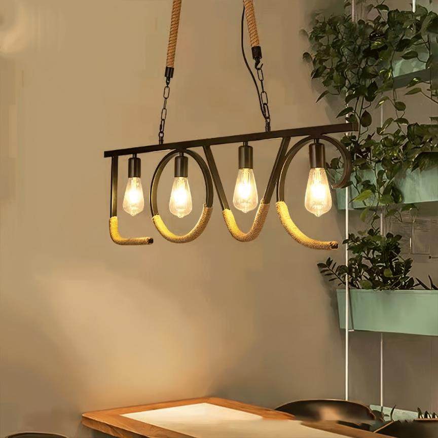 北欧复古工业风餐厅吊灯店铺商用麻绳装饰火锅店吊灯,淘宝优惠券,粉丝福利购,淘宝优惠卷