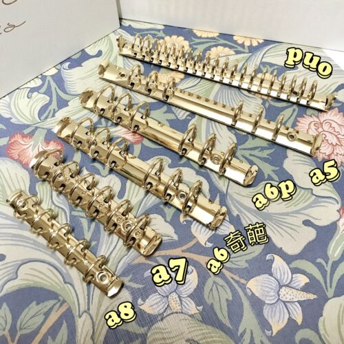溪时手帐 活页夹活页环金属夹装订夹M5/A8/A7/A6/A6奇葩A6/A5/PUO - 图0