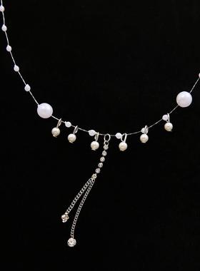 Pearl necklace collarbone chain for women彷珍珠项炼 炼 女 锁