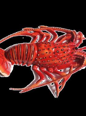 迎宾龙虾发光摆件火锅餐厅海鲜店落地雕塑门口卡通龙虾玻璃钢模型