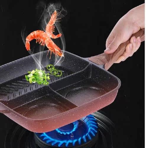 25*27cm breakfast triad titanium pan non-stick frying - 图2
