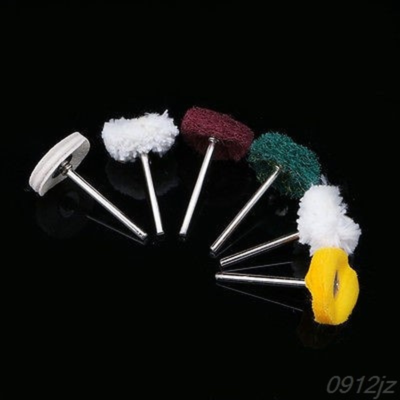 6Pcs 3mm Polisher Buffer Wheel Polishing Buffing Pad Brush - 图1