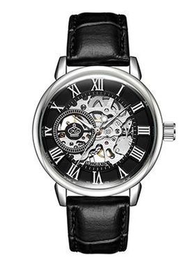 镂空夜光手动机械表Men's waterproof mechanical watch