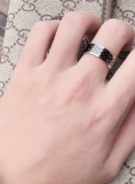 韩版个性钛钢男士戒指