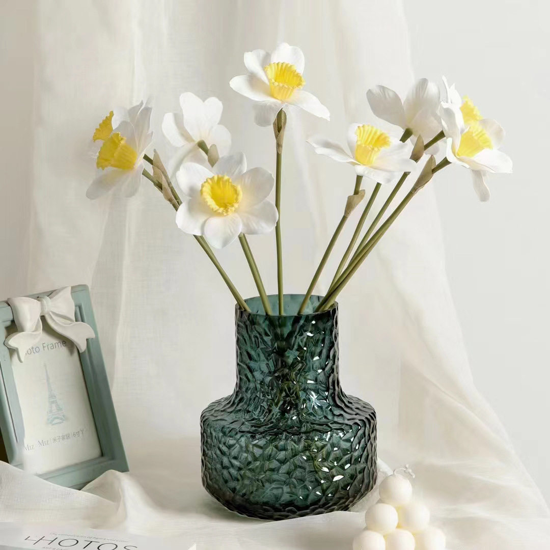 雪柳鲜枝专用花瓶玻璃透明高款插花长枝雪柳专用干枝干支雪柳鲜枝,淘宝优惠券,粉丝福利购,淘宝优惠卷