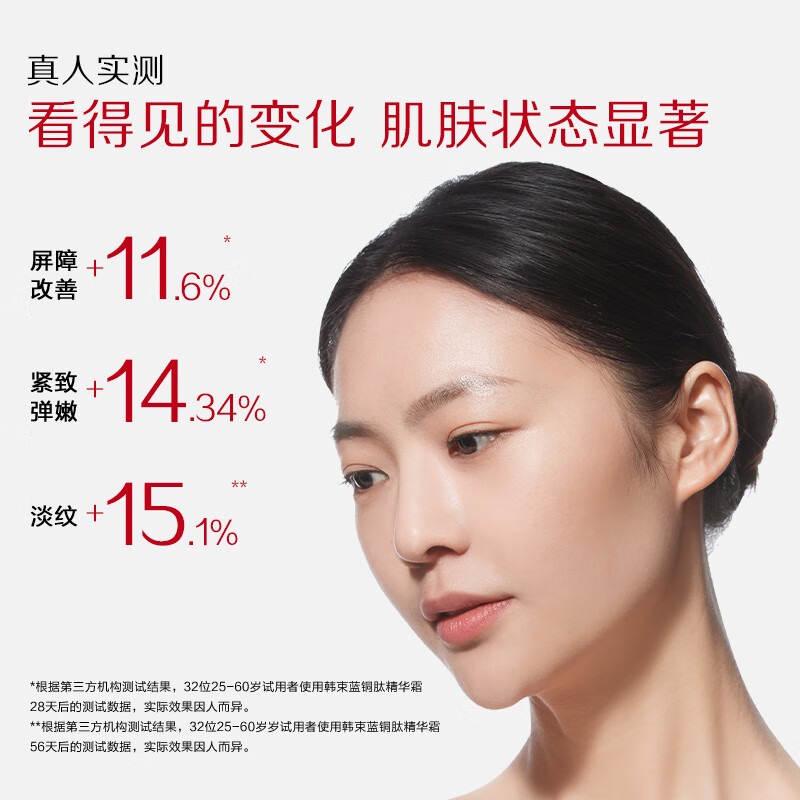 韩束小蓝瓶精华液补水舒缓紧致抗皱抗初老官方旗舰店正品蓝铜胜肽