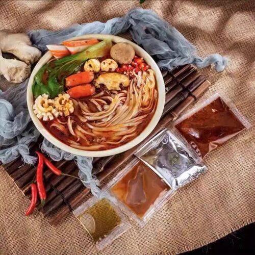 膳农源麻辣烫330g*10袋东北老式黏糊麻辣烫每袋四包料香辣麻酱浓 - 图0