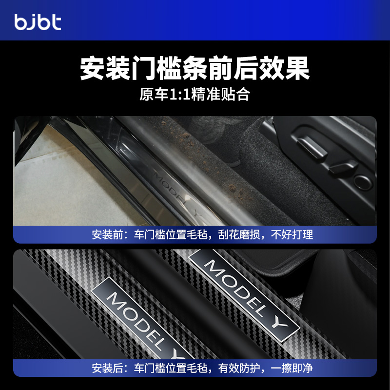 BJBT必极必特适用特斯拉modely焕新版门槛条包围保护条tesla3配件 - 图2