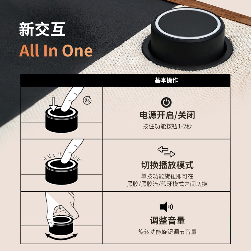 Victrola维可托乐Eastwood黑胶唱片机蓝牙音响一体机音箱节日礼物,淘宝优惠券,粉丝福利购,淘宝优惠卷