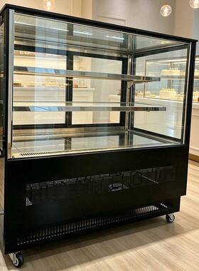 网红蛋糕冷藏柜甜品展示柜慕斯西点保鲜柜风冷无霜端全景落地柜