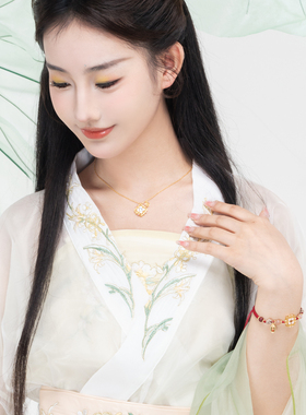 吉珂杭州博物馆莲花盘同心结手链