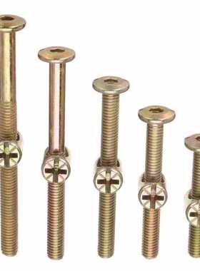 100Pcs M6 Zinc Plated Hex Socket Head Cap Furniture Screw Bo