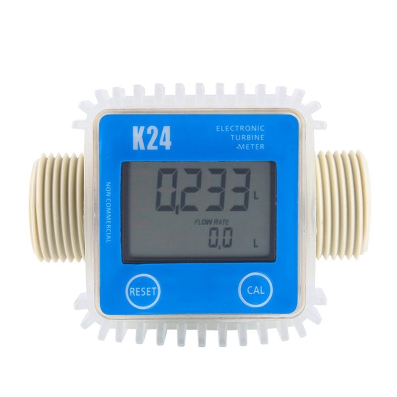 1 Pcs K24 Lcd Turbine Digital Fuel Flow Meter Widely Used Fo-图1