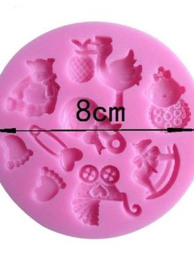 Baby Shower Party 3D Silicone Fondant Mold For Cake