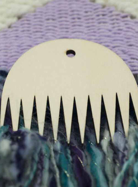 Weaving Tool Wood Woven Tapestry Weaving Wood Loom Comb DIY