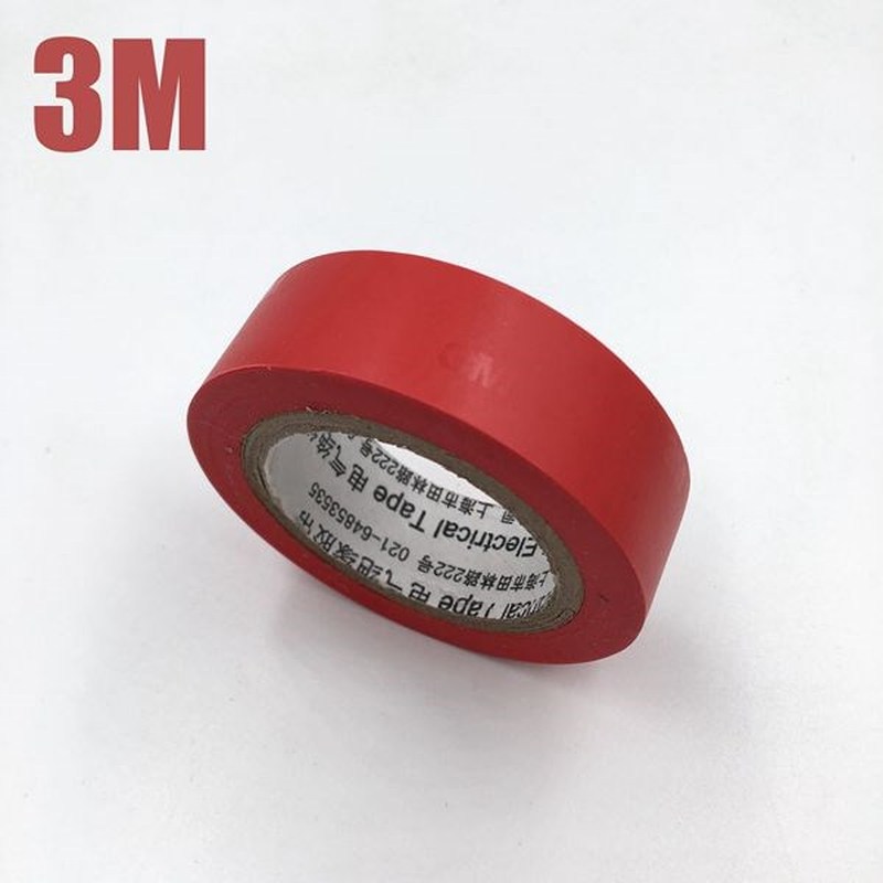 10pcs/lot 5Color High Voltage 3M Vinyl Electrical Tape 1500# - 图0