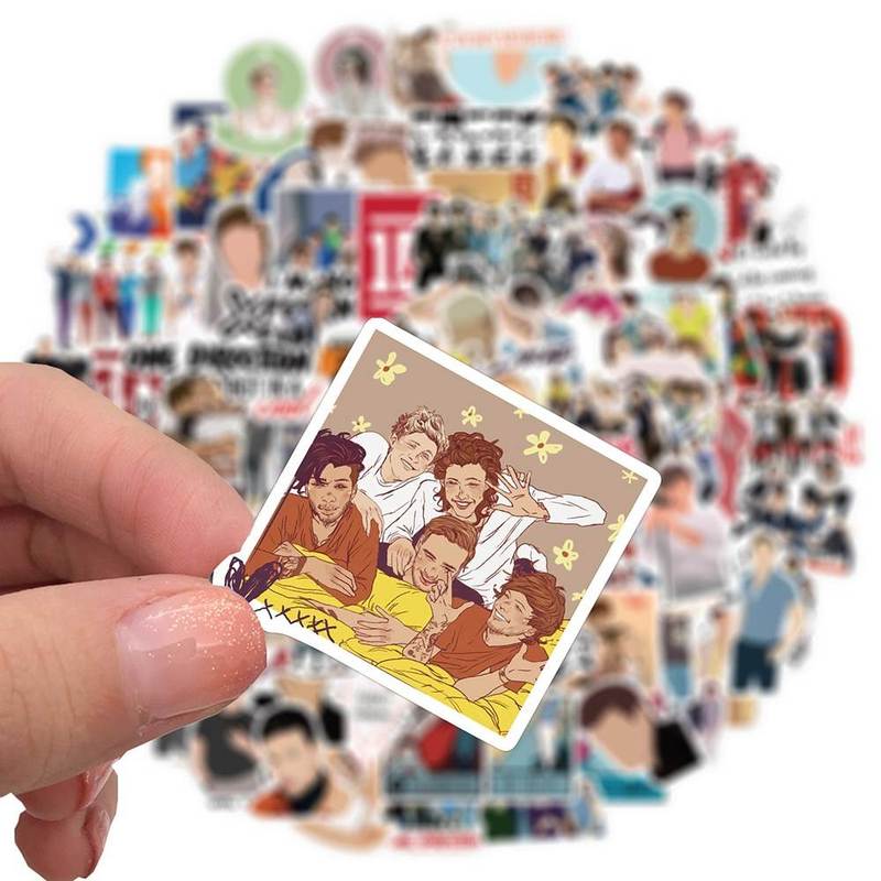 50/100PCS One Direction Band Stickers Laptop DIY Guitar Lug - 图3