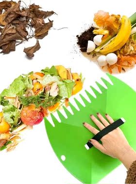 1 Pair Garden Leaf Scoops Leaves Cleaning Rubbish Leaf