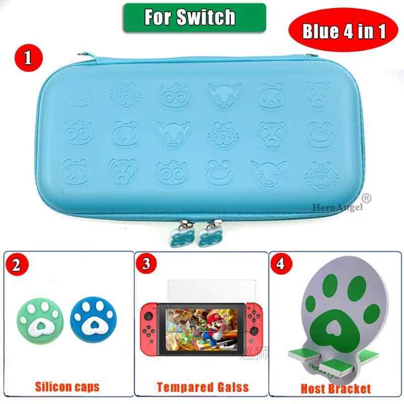 Blue Carry Case Accessories Storage Bag for Nintendos Switch-图0