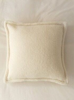 cashmere plush  pillowcase border cushion cover waist