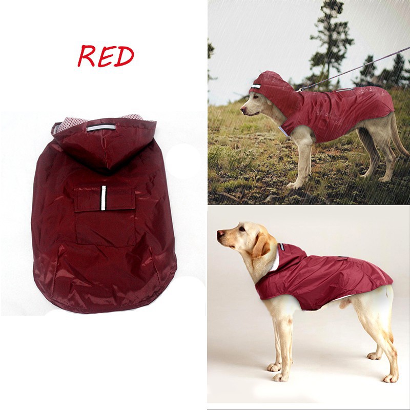 Reflective Dog Raincoat Rain Jacket Jumpsuit Waterproof Pet - 图0