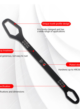 Multifunctional Ring Wrench Universal Double Heads Self