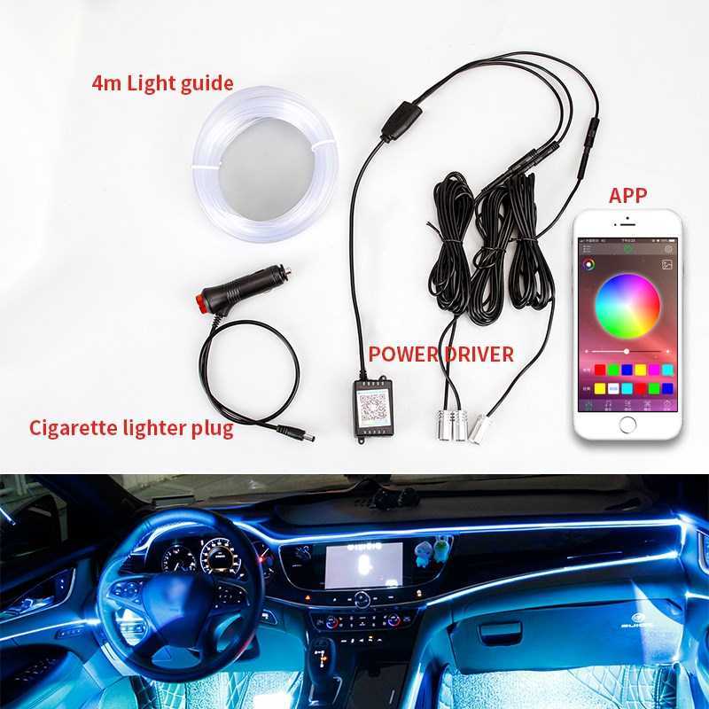 Led Car Interior Decorative Ambient Light Backlight EL Neon - 图3