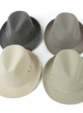 Men's Hats Fedoras Top Jazz Plaid Hat Adult Bowler H