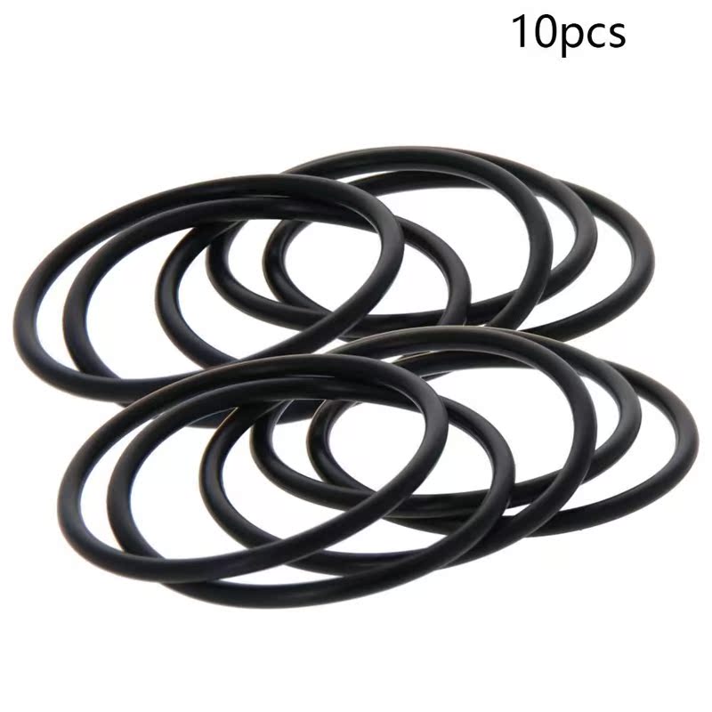 10pcs Nitrile Rubber Oil Sealing Rings 2.4mm Thickness Black - 图0