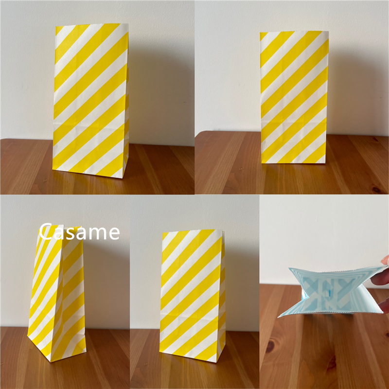 New paper bag mini Stand up Colorful Polka Dot  Bags 18x9x6c - 图1