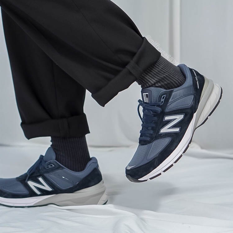 New Balance NB 990 v5缓震低帮跑步鞋美产 M990NV5 M990BK5-图0