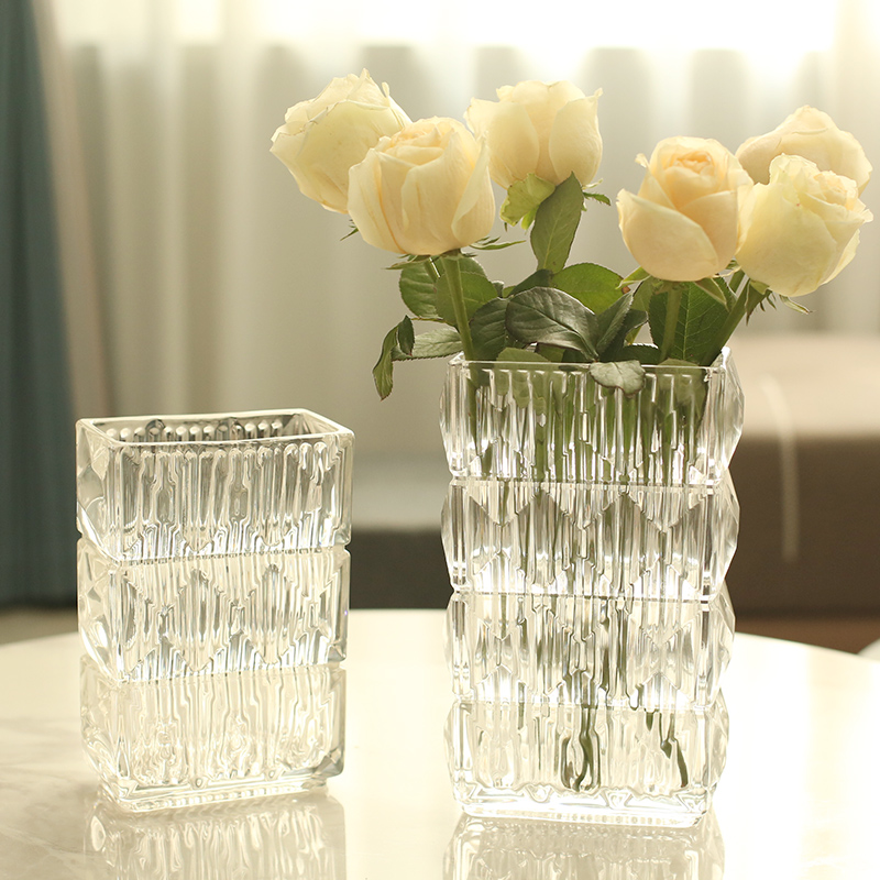 北欧花瓶玻璃透明插花摆件客厅ins风网红轻奢水养玫瑰鲜花高级感,淘宝优惠券,粉丝福利购,淘宝优惠卷